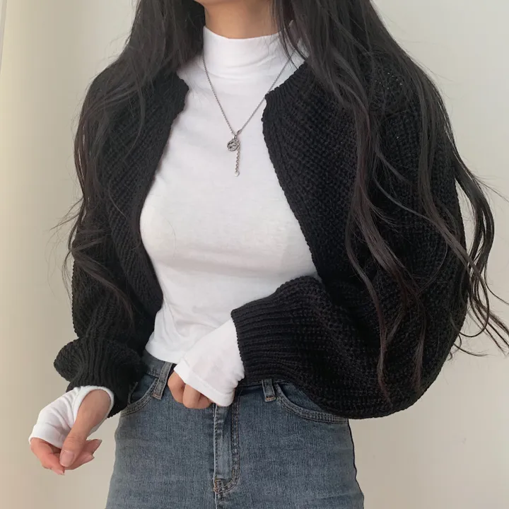 가을 두께감! 하찌 볼레로 크롭 니트가디건;5col 상세 이미지 39