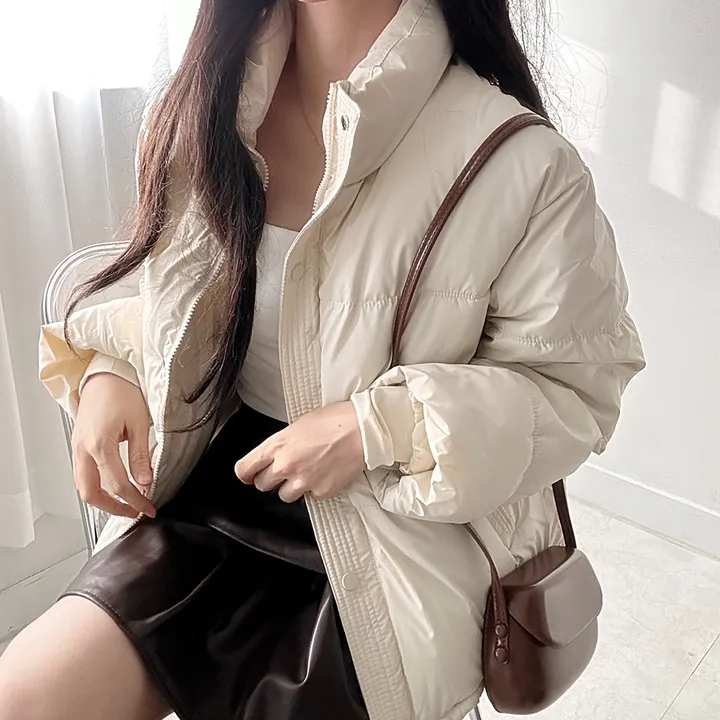[최저가🔥] 꾸안꾸 강추! 루즈핏 패딩 점퍼 학생 대학생 데일리 데이트 캐주얼 캠퍼스 신상 특가 할인 봄 여름 가을 겨울 여행 수학여행 졸업 개강 졸사 하객룩 직장인 상세 이미지 5