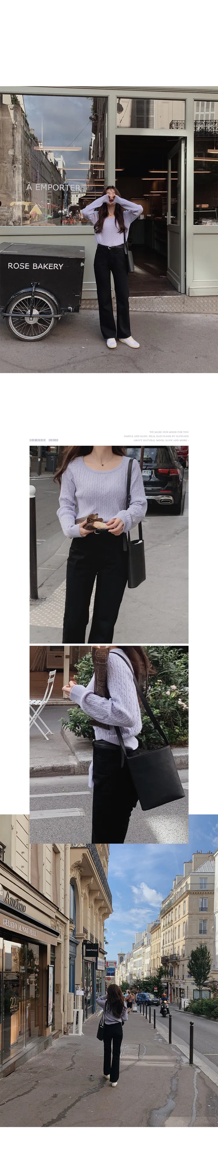 [🖤핏보장] 프리미엄 세미부츠컷 블랙진 (+베이직/롱ver) - 4 size (SLOWMADE/자체제작/부츠컷/인생데님/난스판/키작녀바지/블랙데님/사이즈세분화) 상세 이미지 39