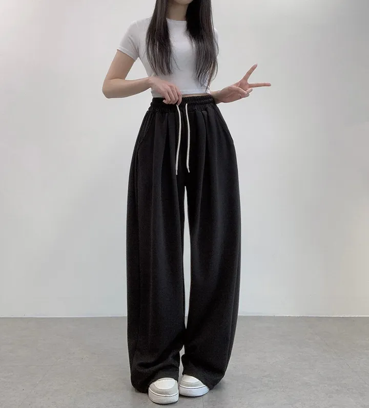 [기장선택/사계절팬츠] 루크 더블 핀턱 와이드 밴딩 롱팬츠 트레이닝 팬츠 4color 상세 이미지 29