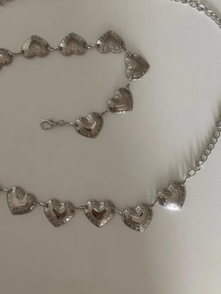 ハートチェーンシルバーベルト | ファッション通販サイト NUGU