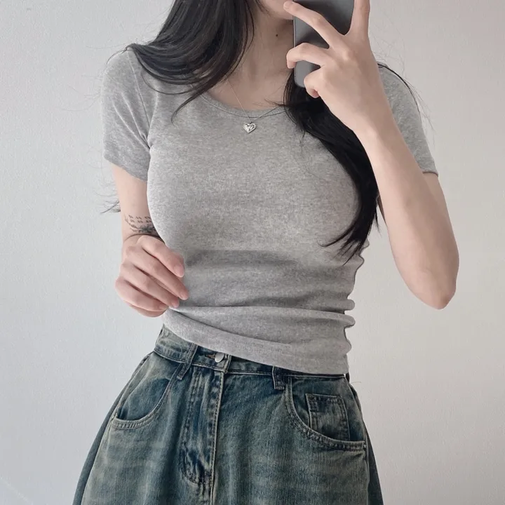 [11color/인생반팔] 코튼 데일리 부드러운 무지 라운드 반팔 기본 티셔츠 - 11color 상세 이미지 36
