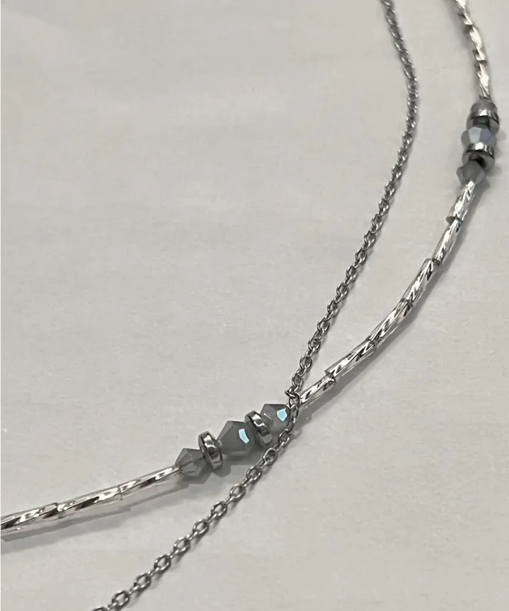 [2 set🖤] Antique Ball Layered Beads Necklace / 앤틱 볼 레이어드 비즈 목걸이 상세 이미지 9