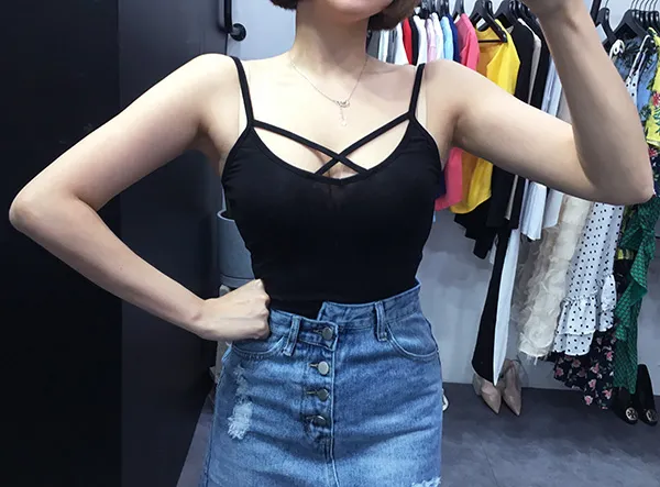 당일배송[ 가격실화?/모델소장 ]기본아이템 이너티 섹시 엑스 크로스 나시티셔츠 상세 이미지 22