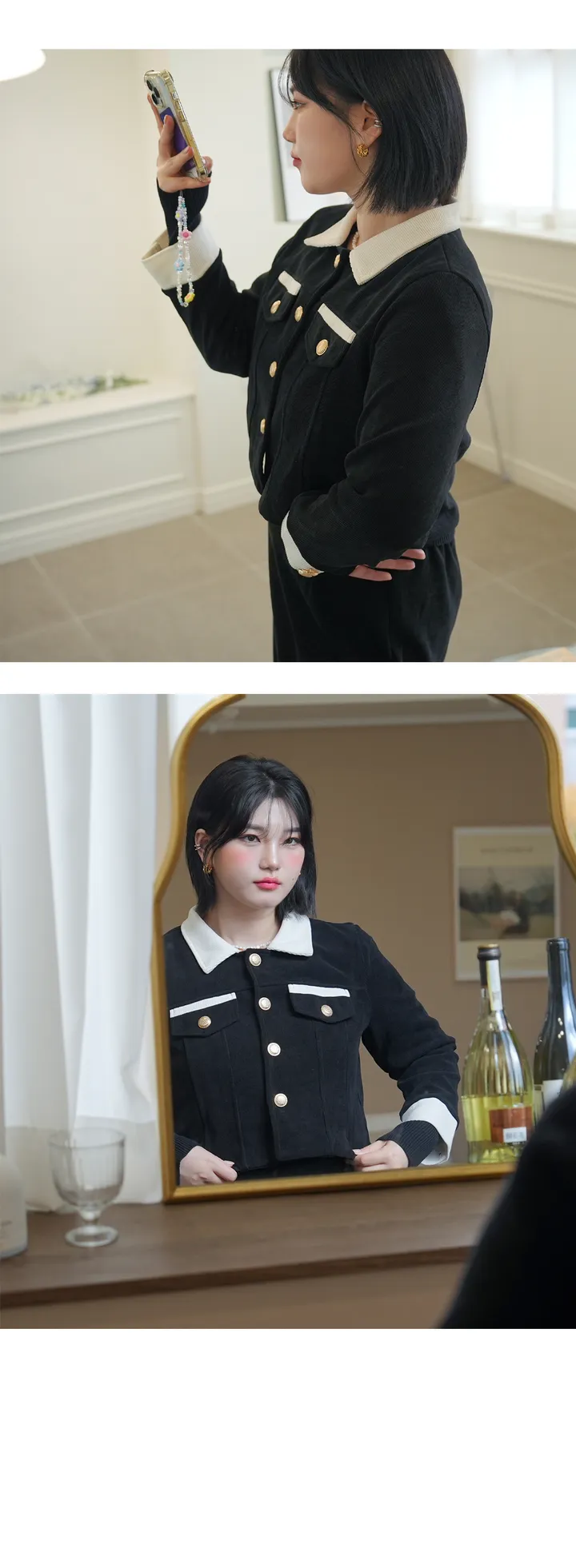 3사이즈 로얄코듀로이 셋업투피스 (빅사이즈 하객룩 세트코디) 상세 이미지 13