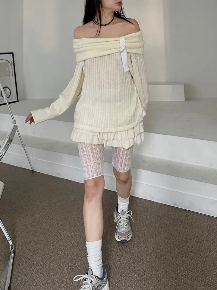 [5부st] pippi lace slim layered shorts leggings / 삐삐 레이스 슬림 레이어드 쇼츠 레깅스 상세 이미지 9