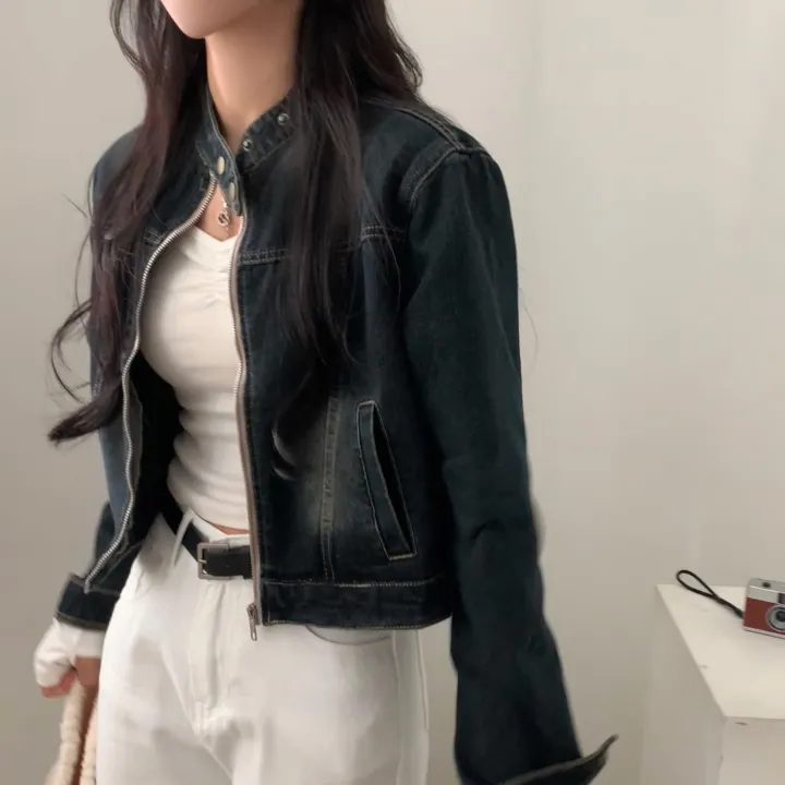 Made [누적1만장🤍/핏보장] 툭입어도 실패없는, 워싱 크롭 데님자켓,집업 - 3color 상세 이미지 11