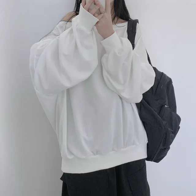 ビッグサイズオフショルスウェット | ファッション通販サイト NUGU
