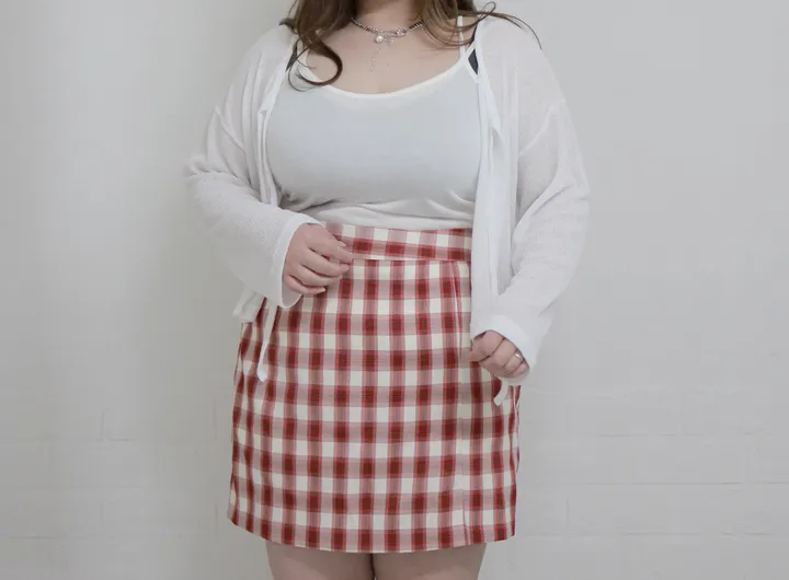 (55-100) 빅사이즈 브이넥 시스루 리본 가디건 살탐방지 얇은가디건 상세 이미지 23