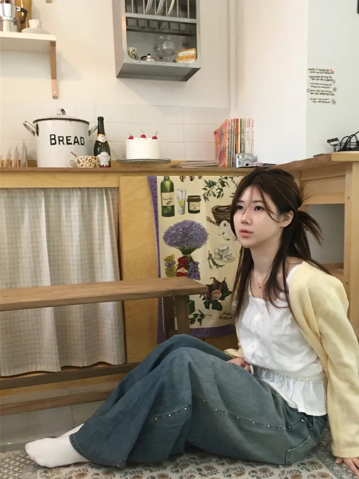 [봄신상💐](5colors/파스텔색감🌈🖍️) 레이어드 펀칭 라운드넥 니트 봄 가디건 cd 상세 이미지 155