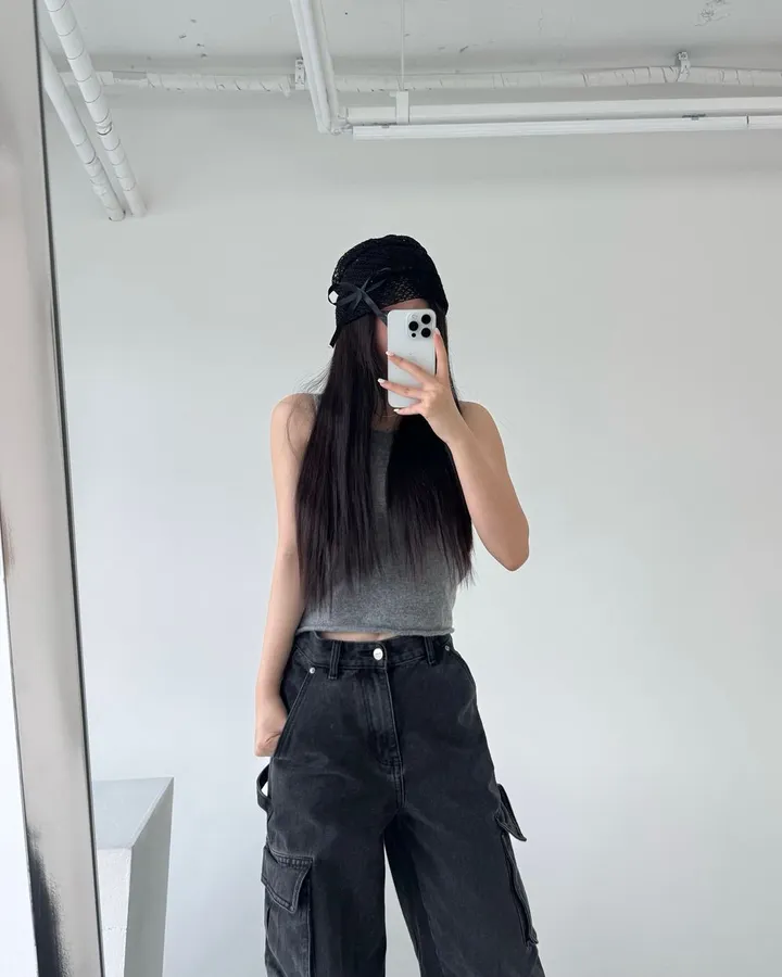 [당일✨강력추천✨] 리본 시스루 비니 2color 상세 이미지 8