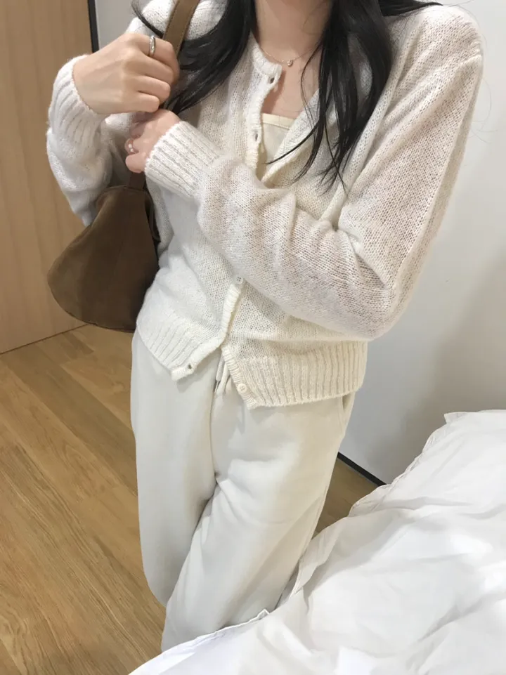 빈스 모헤어 라운드 가디건 (3color) 상세 이미지 26