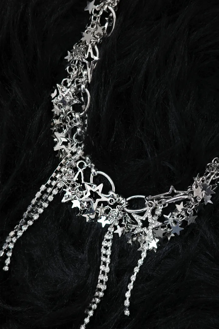 star chain necklace | 별 스타 큐빅 체인 목걸이 상세 이미지 23