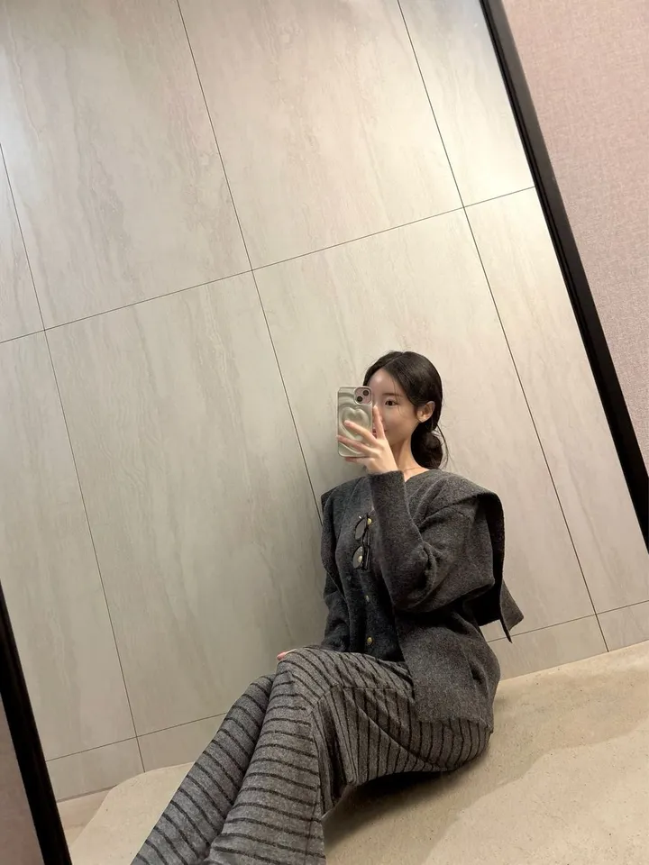 *숄 세트/강추! 여리 숄 니트 금장 가디건 *브이넥가디건, 숄가디건 상세 이미지 13