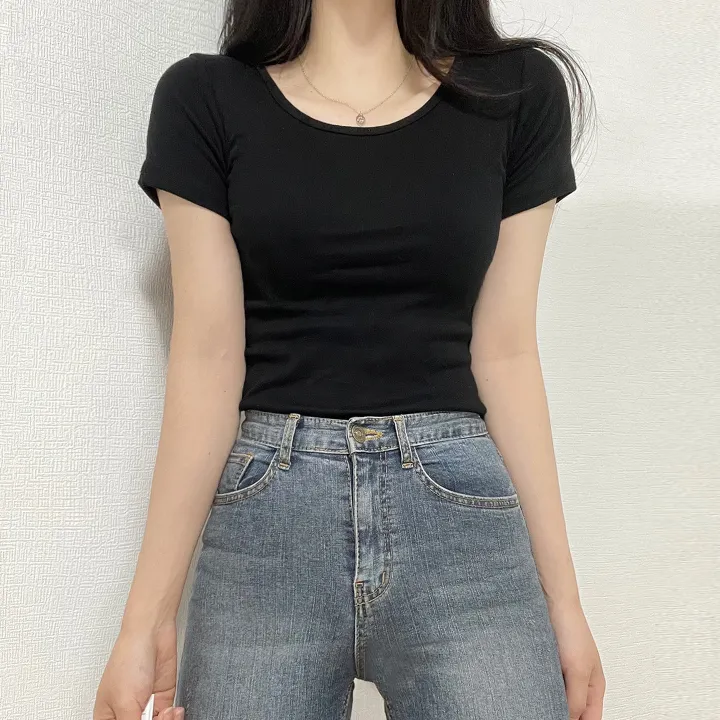 [🔥단독13컬러/7만장돌파🔥묶음할인]유넥 팔라인 이뻐보이는 VER2. 쫀쫀 면 반팔티셔츠 상세 이미지 15