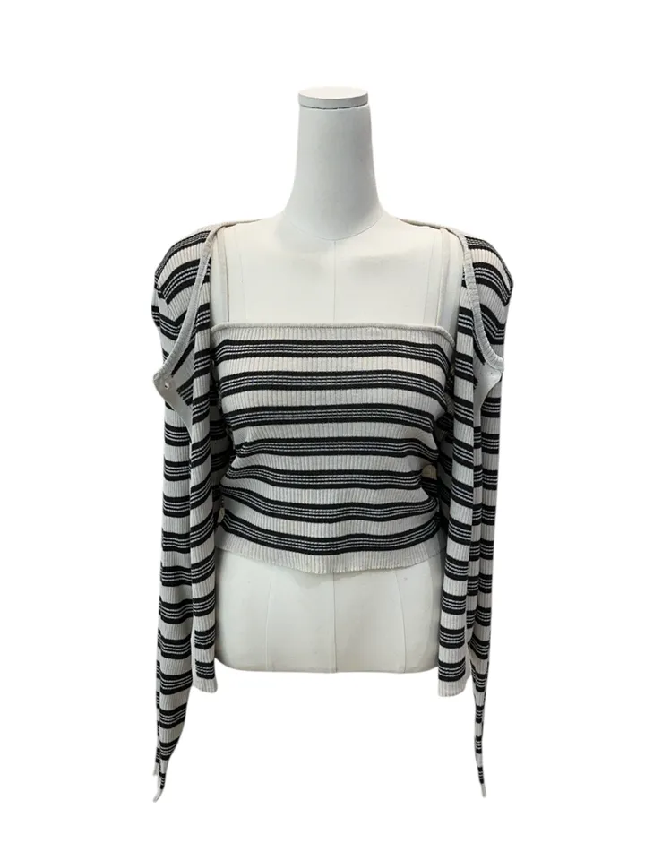 Pico sand sprite sleeveless cardigan set 피코 샌드 스트라이프 나시 가디건 세트 상세 이미지 17