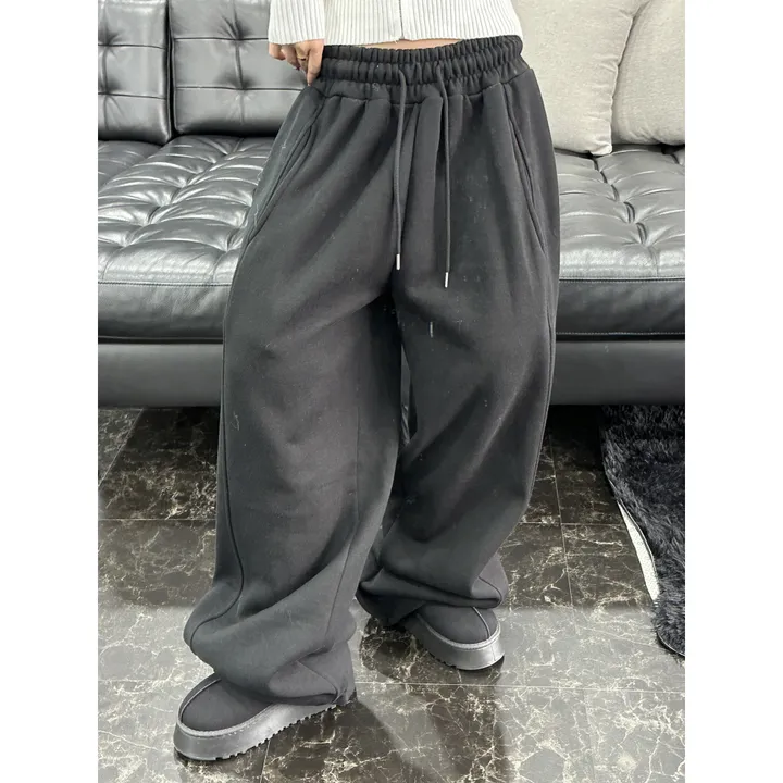 ❤️‍🔥누적판매8,000 돌파 기념❤️‍🔥[UNISEX/기모 ver.🤧/소장추천!]럽 올 컬러 와이드 스트링 트레이닝 팬츠(5color) 상세 이미지 92