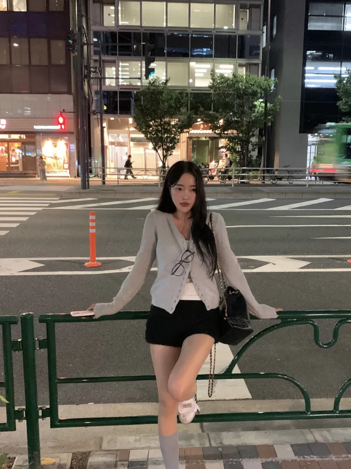 [색감보장!/포근따뜻*] 치즈 콩단추 라운드넥 베이직 데일리 니트 가디건-4col 상세 이미지 21