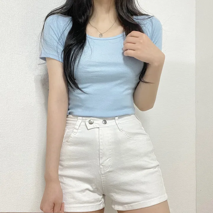 [🔥단독13컬러/7만장돌파🔥묶음할인]유넥 팔라인 이뻐보이는 VER2. 쫀쫀 면 반팔티셔츠 상세 이미지 34
