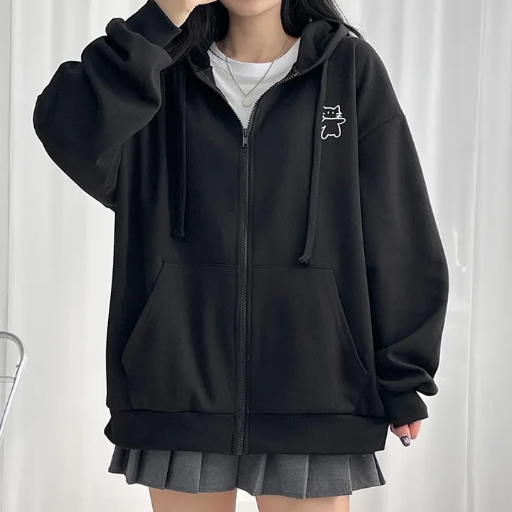냥냥이 백레터링 오버핏 후드집업 ✔️후드집업 후드 집업 오버핏후드집업 캐릭터 뒷나염 교복후드집업 학생후드집업 빅사이즈 상세 이미지 21