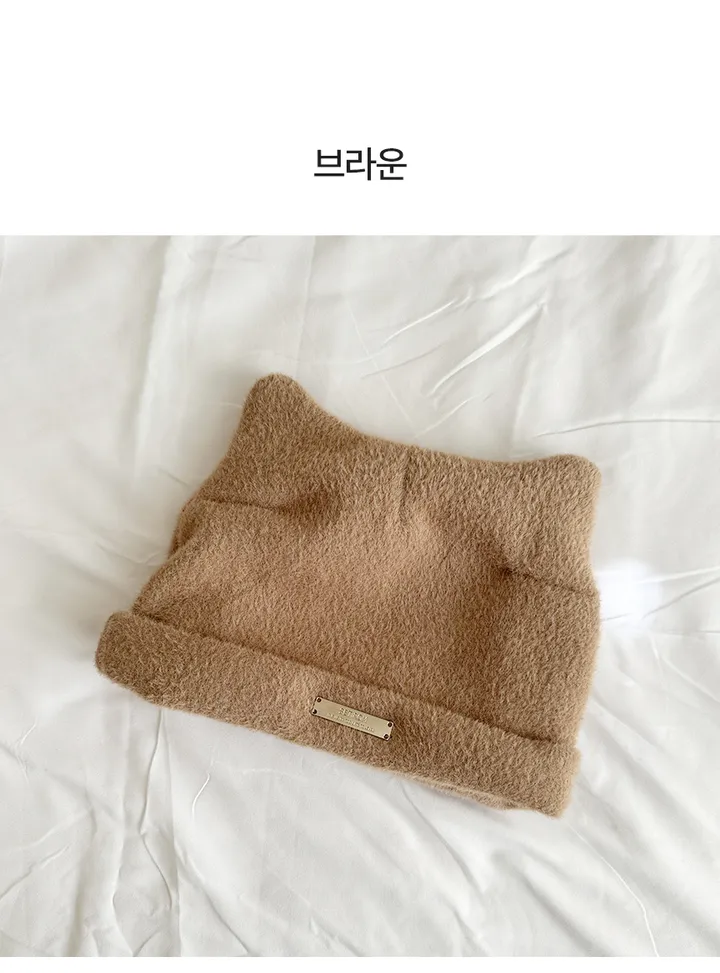 [최저가/고양이/당일🚀] 쫑긋 고양이 냥이 겨울 귀 비니 모자 고양이비니 곰돌이비니 방한 밍크 털모자 상세 이미지 14