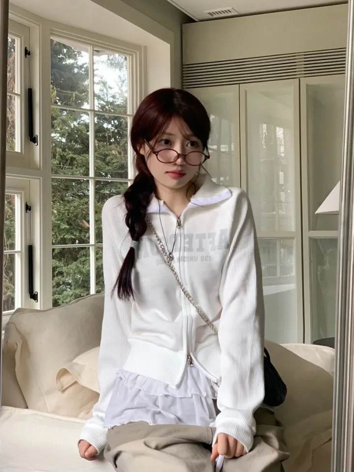 [기모원단ෆ투지퍼]토미 빈티지 레터링 프린팅 나그랑 투웨이 하이넥 카라넥 시보리 집업 점퍼 2color 상세 이미지 32