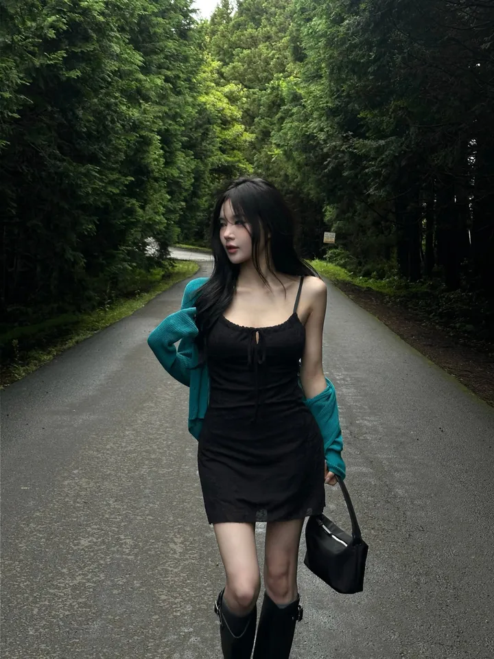 드레스 모델 착용 이미지-S1L35