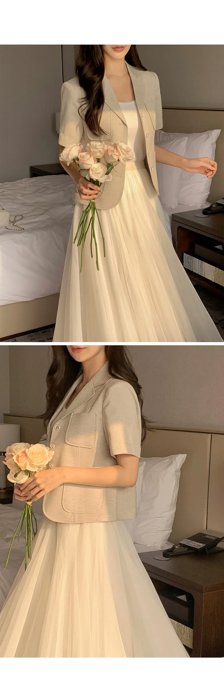 [1천장돌파][잘산템✨/하객룩,격식룩추천💗][자체제작] 디에나 트위드 세미크롭 자켓 상세 이미지 14