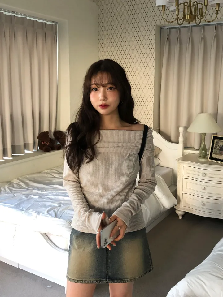 원스 워싱 데님 미니 스커트 상세 이미지 41