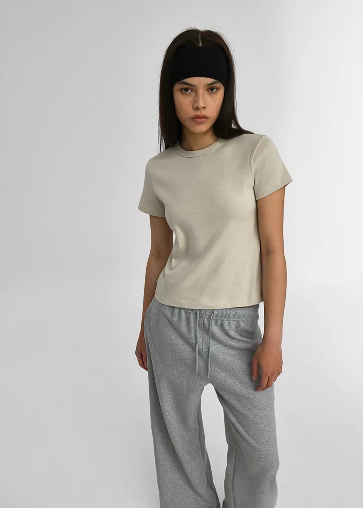 [1만장판매] [B-BASIC] 스탠다드 라운드 반팔티 (2SIZE) [데일리 기본티 무지 기본 상의 반소매 자체제작] 상세 이미지 25