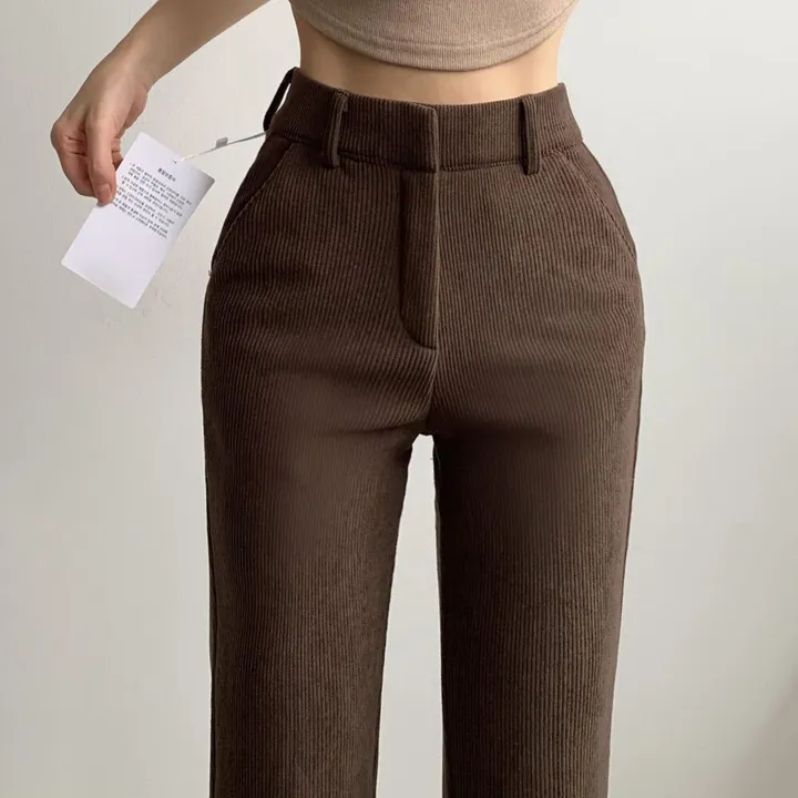 *코듀로이* ~2XL [기장선택/융기모] 도톰 스판 골덴 히든밴딩 하이웨스트 슬림부츠컷 슬랙스 고퀄 몸매보정 키작녀 키큰녀 빅사이즈 상세 이미지 13