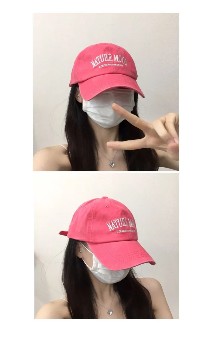 [추가할인/당일출고] 내추럴무드 워싱 피그먼트 볼캡 - 데일리 레터링 남녀공용 소두핏 대두커버 봄 여름 가을 신상 빅사이즈 상세 이미지 16