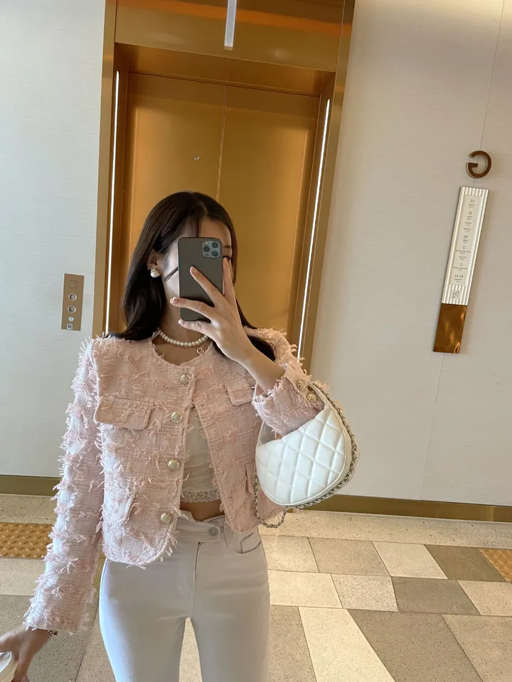 조이풀 깃털 트위드 자켓 ( 3color ) 상세 이미지 6