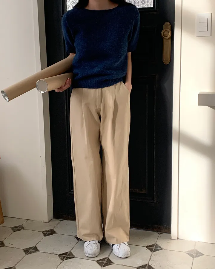 [MADE] 메이비 코튼 와이드 핀턱 면 팬츠 - 3color 상세 이미지 37