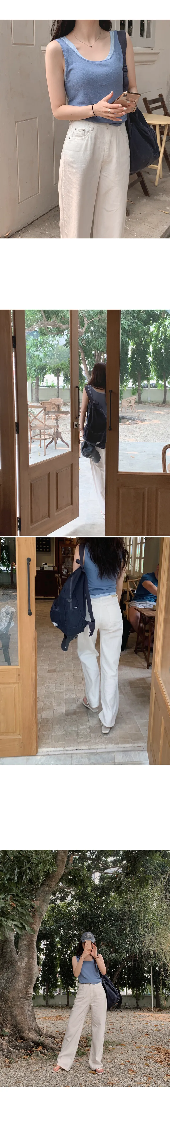 [👀허리밴딩/후들팬츠] 투데이 에어썸머 와이드팬츠 (+기본/롱ver) - 4 size (SLOWMADE/자체제작/봄팬츠/여름팬츠/바지/세미와이드/편안함/데일리) 상세 이미지 37