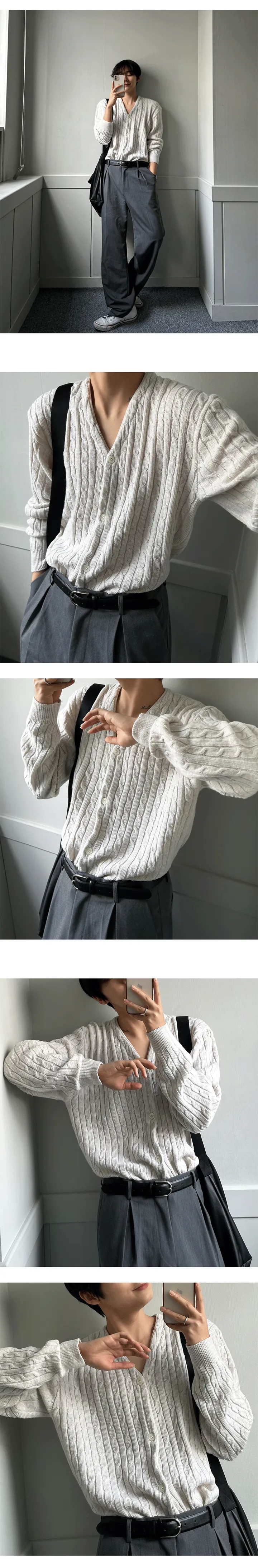 미리봄🌱 [ALL 20%/주문폭주] 로운디테일 케이블 가디건 상세 이미지 31