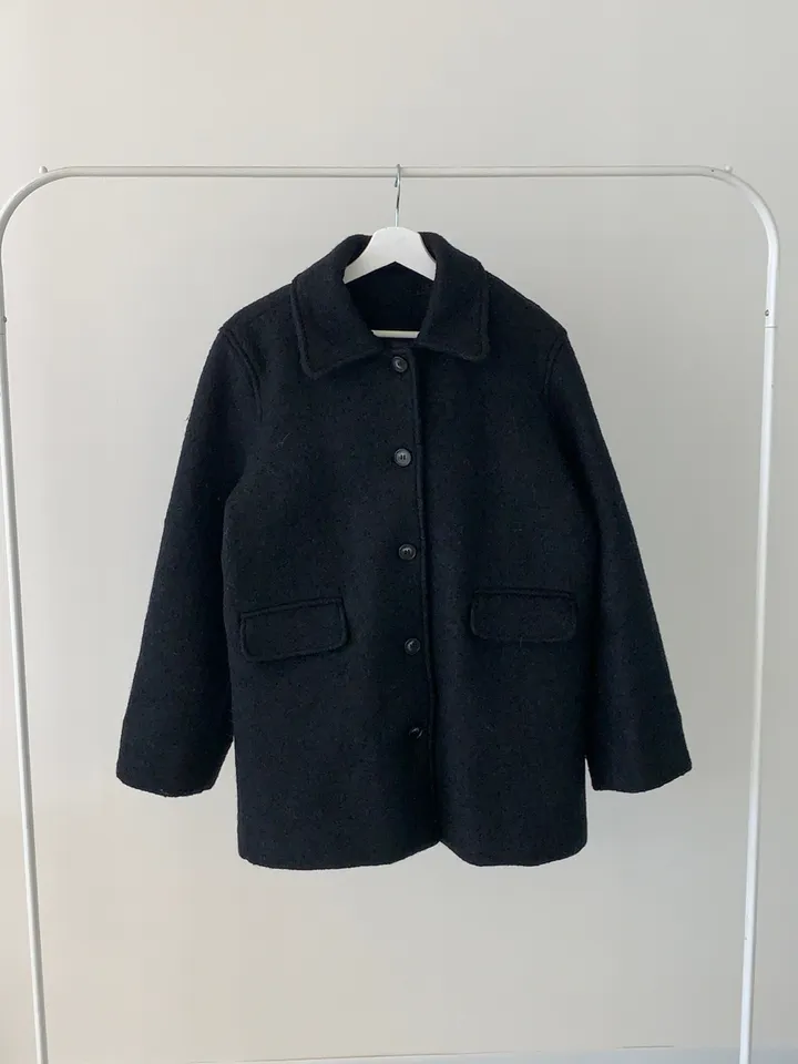 [주문폭주🔥][겨울신상⛄] 메리 부클 카라 하프 코트(2color) / 하객룩 하프코트 코트 숏코트 아우터 상세 이미지 43