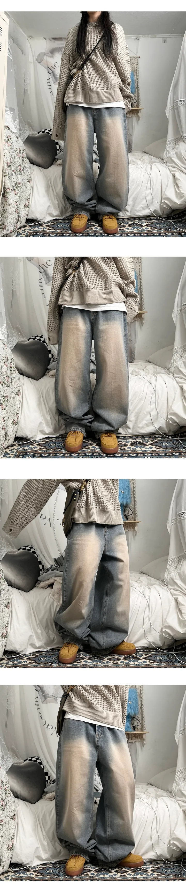 wham sand denim wide pants (2color) 상세 이미지 5