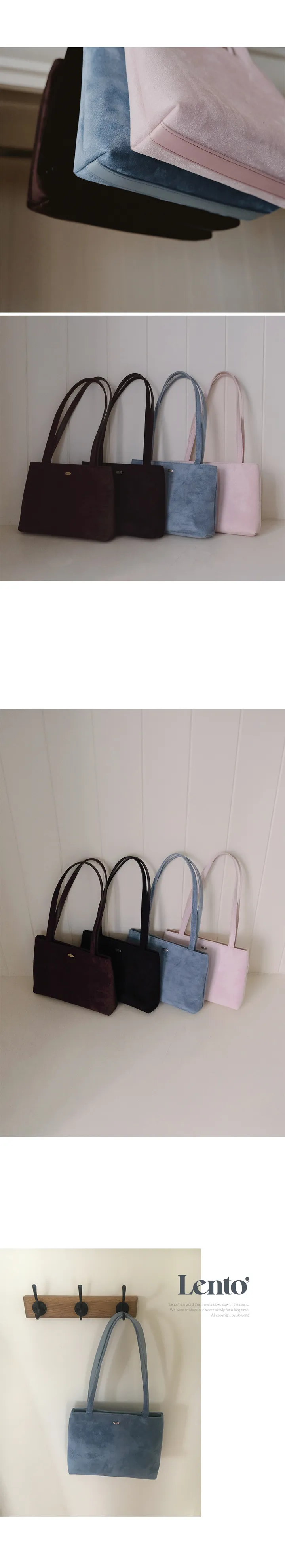 [💝데일리백/숄더백] #LENTO. Bazil suede bag  - 4 color 상세 이미지 14