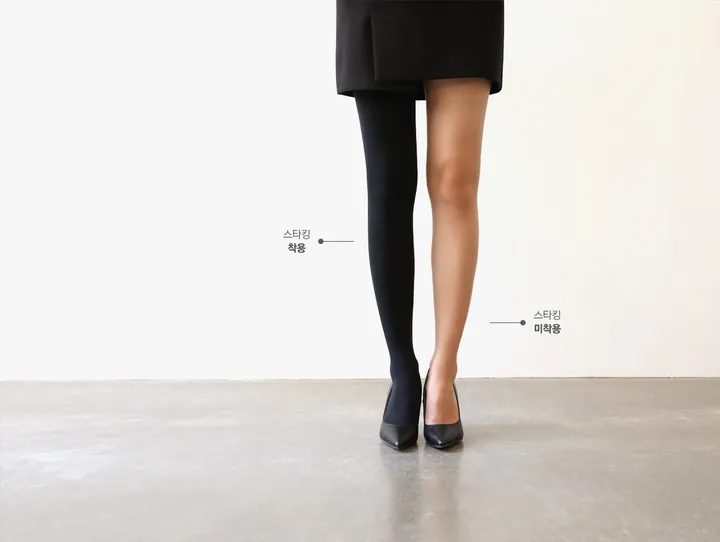 [베스트 재입고] 슬림 블랙 200D/220D 데니아 스타킹 / 2type 상세 이미지 4