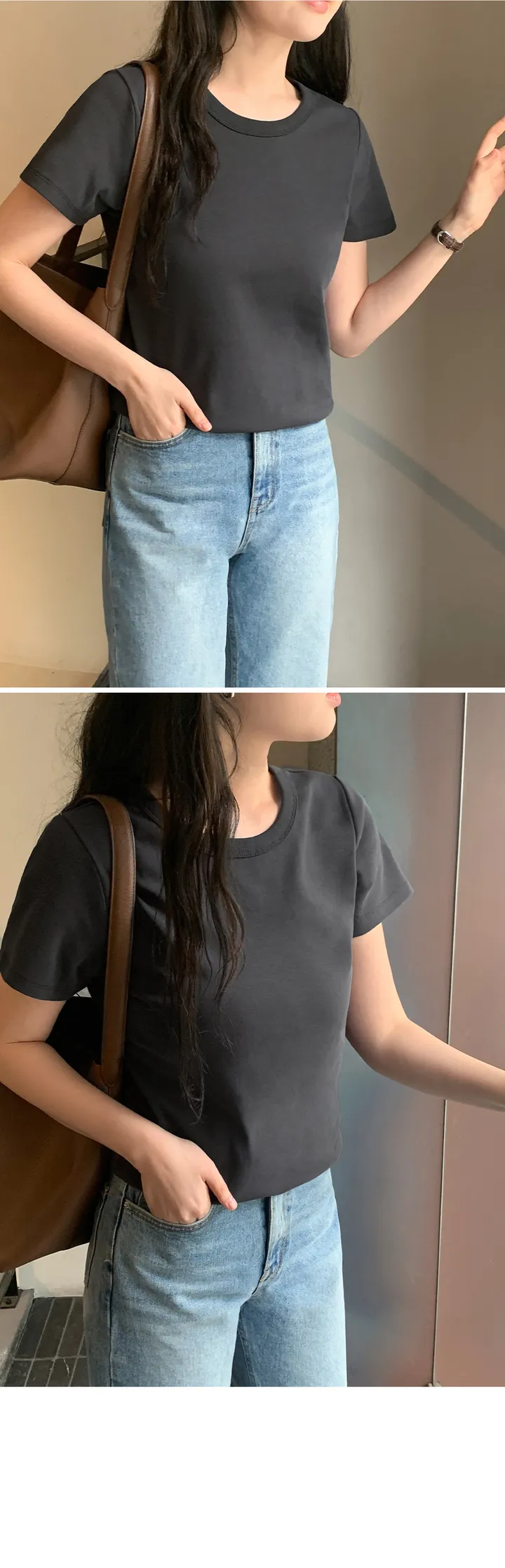 [👍질좋은기본티][MADE] 에센셜 탄탄 크루넥 반팔 티셔츠 상세 이미지 26
