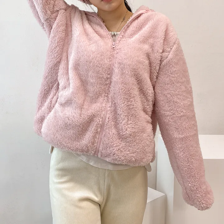 (💥강추템!! 보들보들촉감~💥) 따뜻 플리스 후리스 커플 포근 털 겨울 집업 (L~XL) 상세 이미지 5