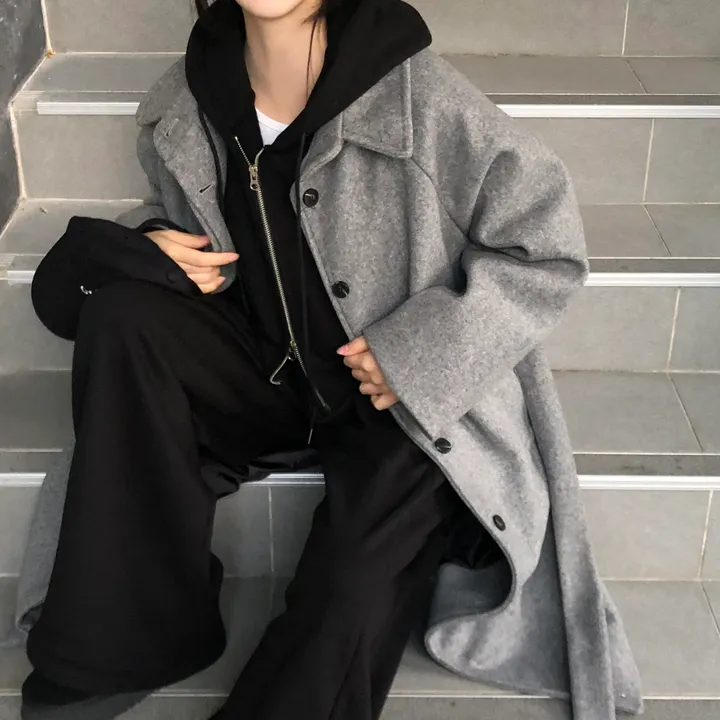 [백화점퀄리티!핏보장🖤]국내제작 탄탄 오버핏 허리끈 싱글 롱코트 4color 상세 이미지 28