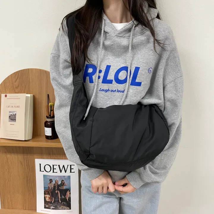 남여공용 데일리 나일론 보부상 숄더 크로스백 상세 이미지 6