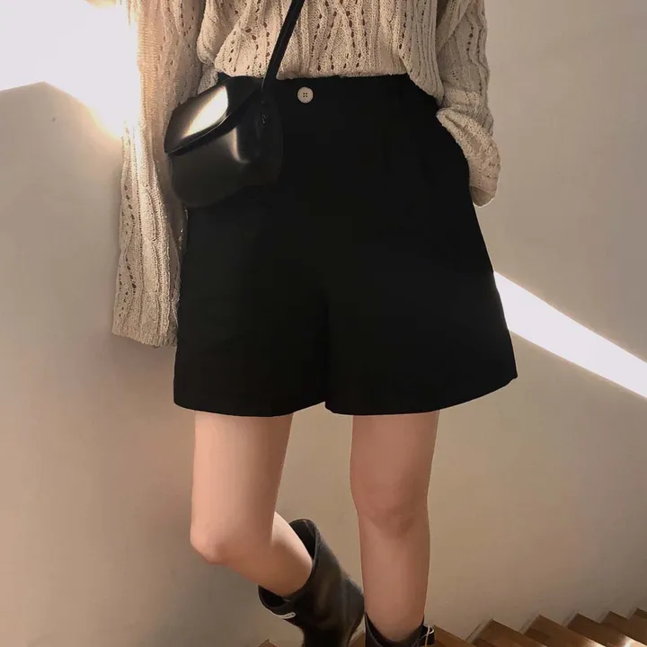 [화이트 비침X/🤍1천장돌파]츄리닝보다 편한, 비죠 원버튼 코튼 숏팬츠 상세 이미지 58