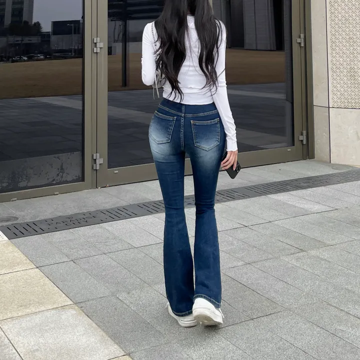+영상핏[허리쏙MADE/기본or롱] 리얼 마네킹 허리쏙 투버튼 워싱 부츠컷팬츠 부츠컷데님 보정청바지 인생청바지 홀리허리쏙 S,M,L 상세 이미지 53