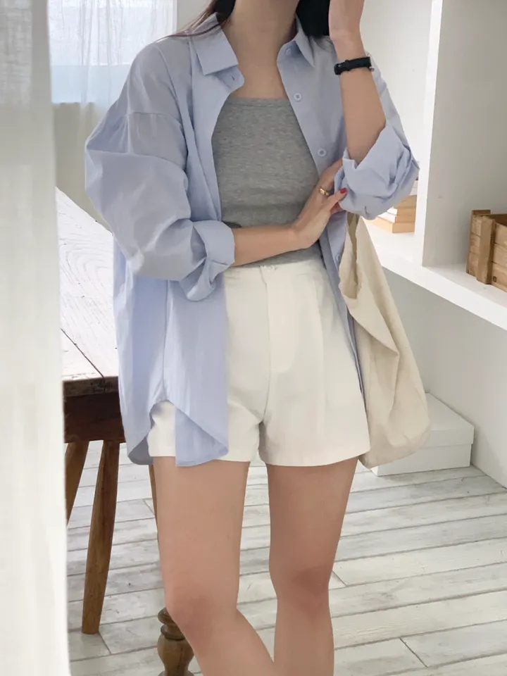 [주문폭주/당일출고] 루즈핏 파스텔 코튼 셔츠 남방 5col 봄셔츠 여름셔츠 가을셔츠 상세 이미지 58