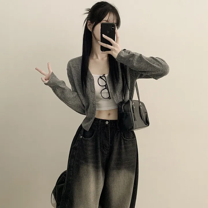 [캐시울✨/부드러워요] 허리잘록! 크롭 브이넥 니트 가디건 상세 이미지 19
