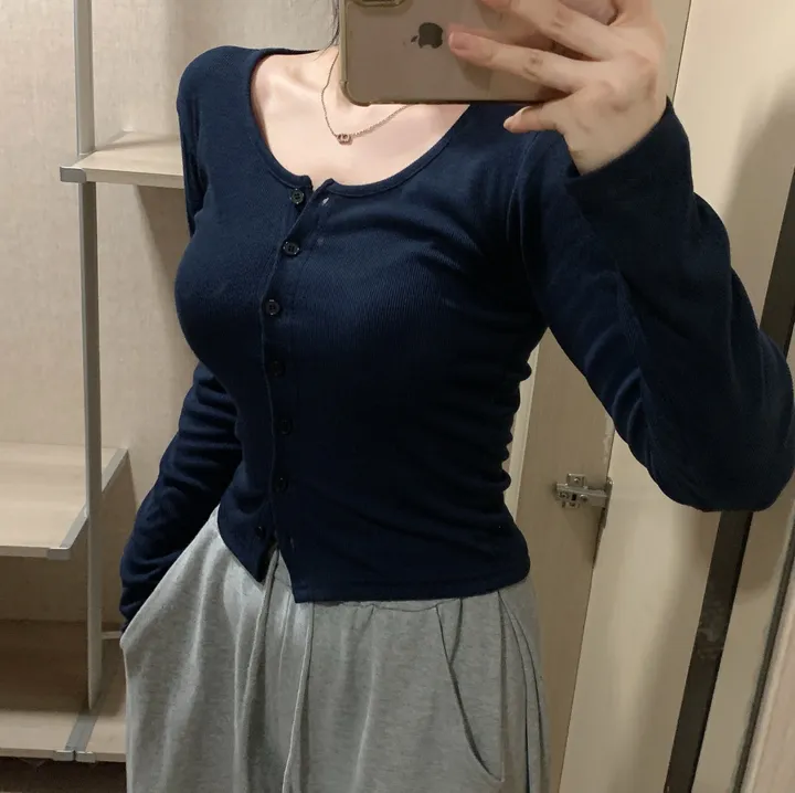 *[-3kg]슬림핏 가디건 티셔츠 상세 이미지 2