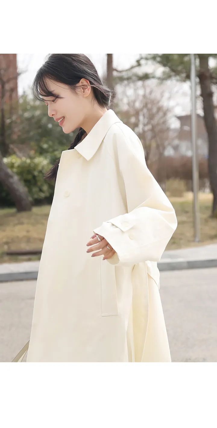 [간절기필수!베이직한♥]밀스래글런하프트렌치CT 상세 이미지 17